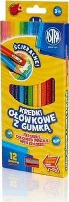 Attēls no Astra Kredki oówkowe z gumk 12 kolorów ASTRA