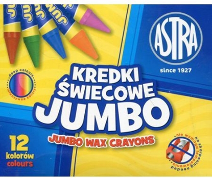 Attēls no Astra Kredki wiecowe Jumbo 12 kolorów