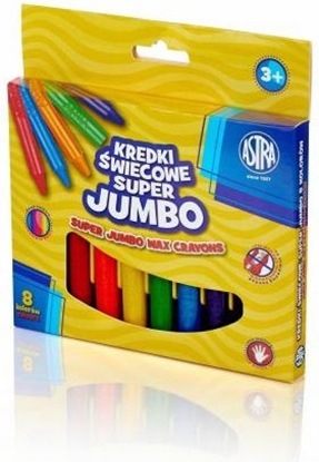 Изображение Astra Kredki wiecowe Jumbo 8 kolorów