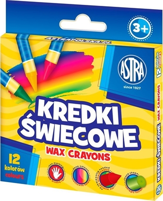 Attēls no Astra Kredki wiecowe okrge 12 kolorów 8/90mm ASTRA 316023006