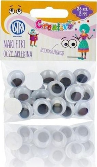 Изображение Astra Oczy samoprzylepne 15 mm Oczy Arlekina