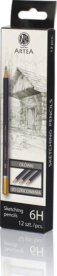 Изображение Astra Oówek do nauki szkicowania 6H Artea (12szt) ASTRA