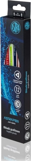 Изображение Astra Oówek grafitowy z gumk 2B (12szt) ASTRA