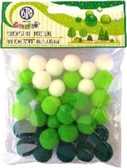 Изображение Astra Pompony dekoracyjne 20mm - Runo lenie ASTRA