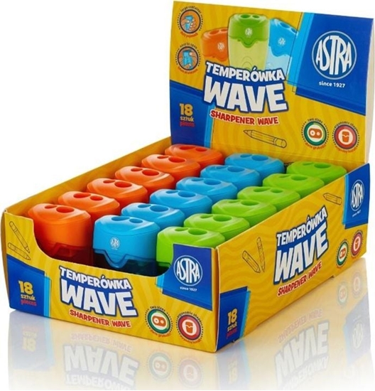 Изображение Astra Temperówka z dwoma otworami Astra Wave (18szt)