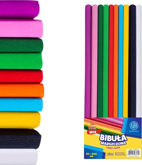 Picture of Astra-papier Bibua marszczona 50x200cm mix (10szt) ASTRA