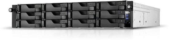 Picture of ASUSTOR AS6512RD+Rail 12 Bay NAS Intel ATOM C3538 Quad-Core 8GB DDR4 GbEx2 2.5 GbEx2 PCIe Gen3 by 8 x1 - 4 link USB 3.2 Gen 1x4