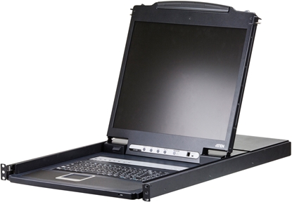 Attēls no ATEN CL1308N przecznik KVM Moliwoci montowania w stelau Czarny