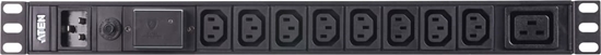 Изображение Aten PE0209SG 1U 9 Port Basic PDU 8x C13 1x C19 16A