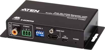Attēls no Aten VC882 True 4K HDMI Repeater mit Audio Embedder und De-Embedder
