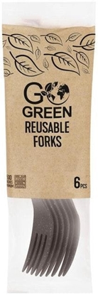 Изображение Atkartoti lietojamas daksinas Go Green 6 gab. melnas 4743115013614