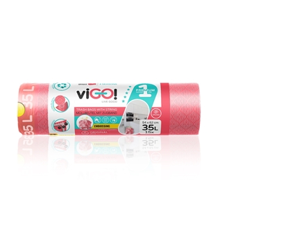 Picture of Atkritumu maisi viGO! Original, ar zemeņu aromātu, LD, aizvelkami, 35l, 54x62cm, 26mk, 15gab