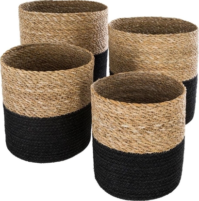 Picture of Atmosphera Komplet koszy jutowych Black and White