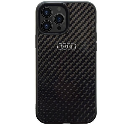 Picture of Audi Audi Carbon Fiber iPhone 13 Pro Max 6.7" black/black hardcase AU-TPUPCIP13PM-R8/D2-BK