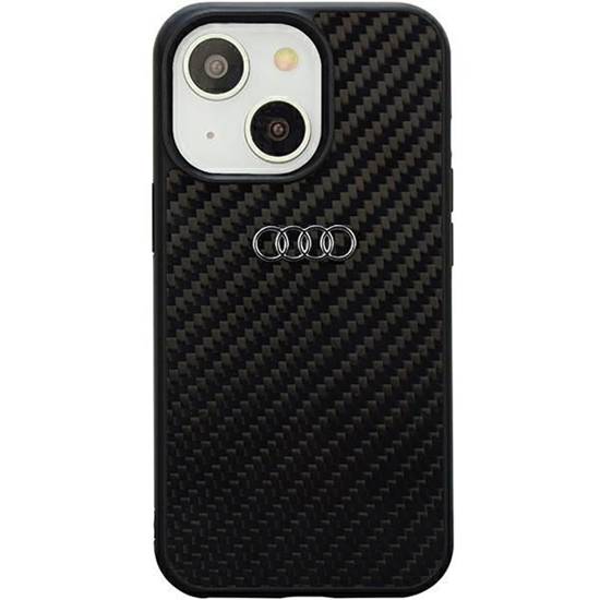 Picture of Audi Audi Carbon Fiber iPhone 14 6.1" black/black hardcase AU-TPUPPCIP14-R8/D2-BK