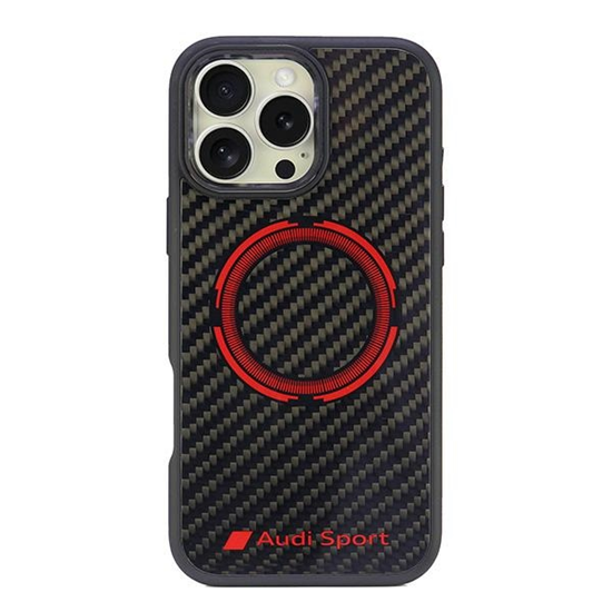 Picture of Audi Carbon Fiber Sport Red Circle MagSafe iPhone 