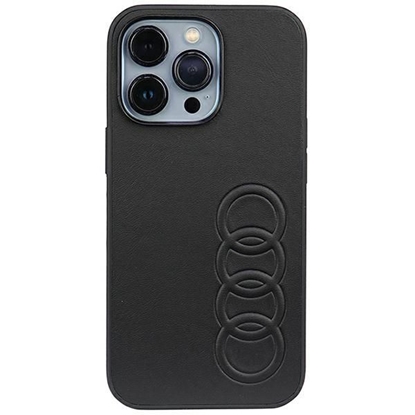 Изображение Audi Audi Synthetic Leather iPhone 13 Pro / 13 6.1" black/black hardcase AU-TPUPCIP13P-TT/D1-BK