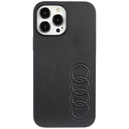 Изображение Audi Audi Synthetic Leather iPhone 13 Pro Max 6.7" black/black hardcase AU-TPUPPCIP13PM-TT/D1-BK