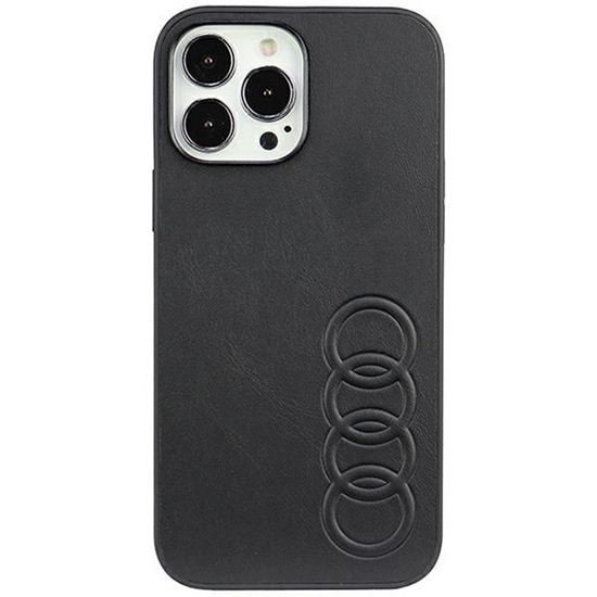 Изображение Audi Audi Synthetic Leather iPhone 13 Pro Max 6.7" black/black hardcase AU-TPUPPCIP13PM-TT/D1-BK