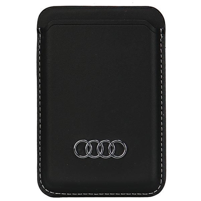 Изображение Audi Audi Synthetic Leather magnetic wallet compatible with MagSafe - black
