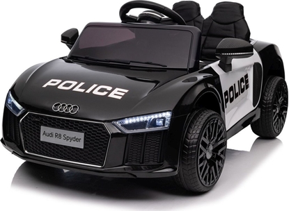 Picture of Audi R8 Policja na akumulator dla dzieci + Pilot + EVA + MP3 LED