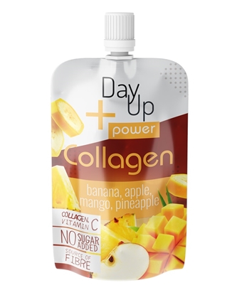 Attēls no Augļu biezenis DAY UP Power Collagen, ar banānu un mango garšu, 100g