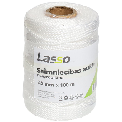 Изображение Aukla saimniecības 2.5mm 100m polipropilēna