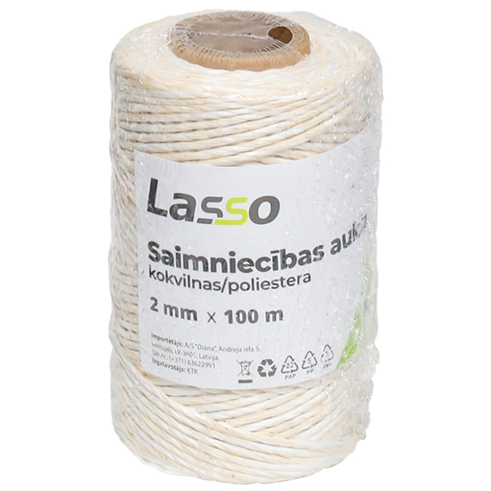 Изображение Aukla saimniecības 2mm 100m kokvilna|poliesters