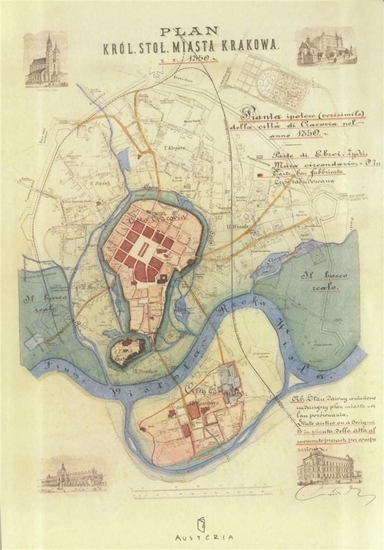Picture of Austeria Notes - plan miasta Krakowa
