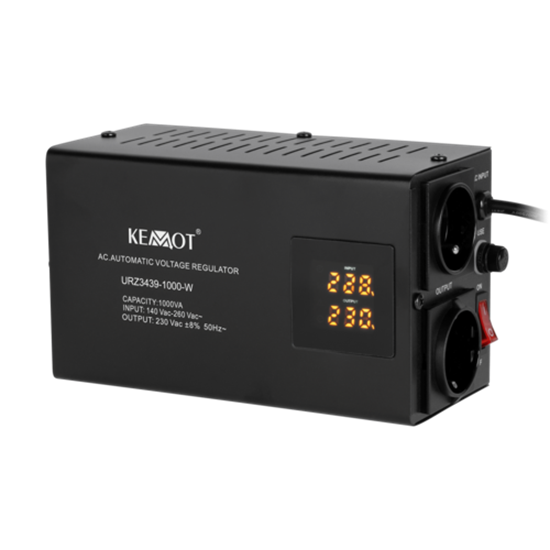 Picture of Automātisks sprieguma stabilizators KEMOT SER-1000-W, precizitāte 8%