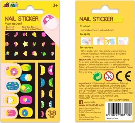 Picture of Avenir Naklejki na paznokcie - Ciastka fluorescencyjne