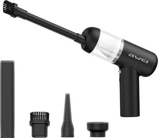 Изображение Odkurzacz rczny Awei AWEI Mini odkurzacz V2 bezprzewodowy ze wskanikiem kurzu czarny/black