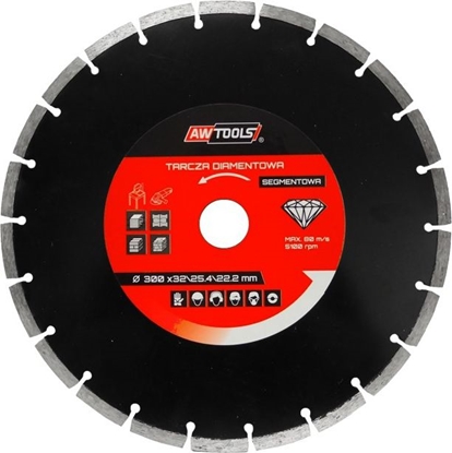 Изображение AWTools tarcza diamentowa 350x32-25,4-22,2 segmentowa (AW45350)