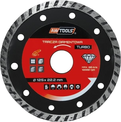 Изображение AWTools Tarcza diamentowa Turbo 125 x 22,2mm (AW47125)