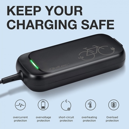 Picture of Ātrais lādētājs e-velosipēdam, elektriskajam skūterim 36V | 42V | 2A | 5.5*2.1 | ūdensizturīgs IP54