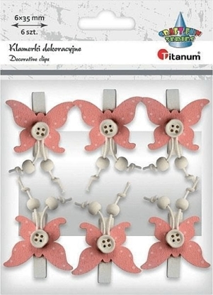 Picture of BaByliss Klamerki drewniane z dekorem