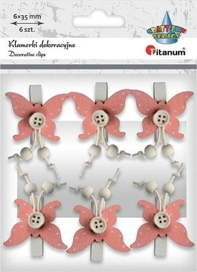 Picture of BaByliss Klamerki drewniane z dekorem