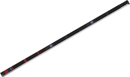 Picture of Bachmann BN0500 19" PDU 1U 36xC13, 6x C19, power measurement, connection CEE 3x16A, red