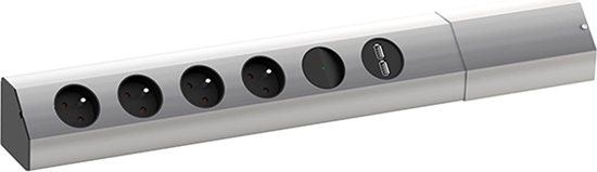 Picture of Bachmann CASIA 4xUTE 1xswitch 1xUSB charger power 2m CEE7/7