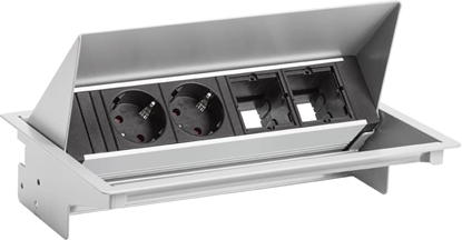 Picture of Bachmann CONEO SET 2x earthing contact 2x ABD, silver