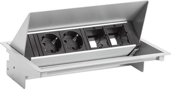 Picture of Bachmann CONEO SET 2x earthing contact 2x ABD, silver