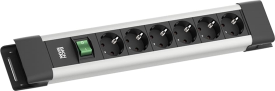 Picture of Bachmann CONNECTUS 6xCEE7/3, 1xSchalter 2,0m CEE7/7 Grau