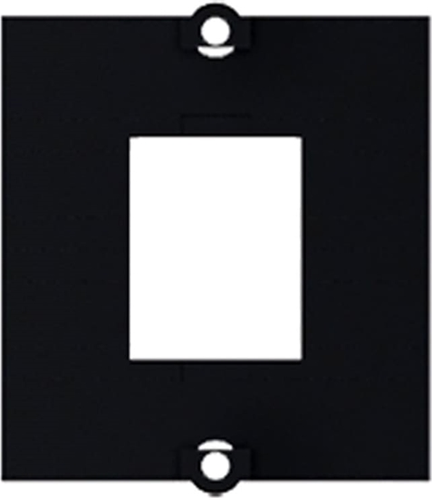 Picture of Bachmann custom module frame 1x keystone with metal holder, black