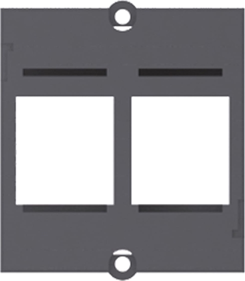 Picture of Bachmann custom module frame 2x Keystone, black