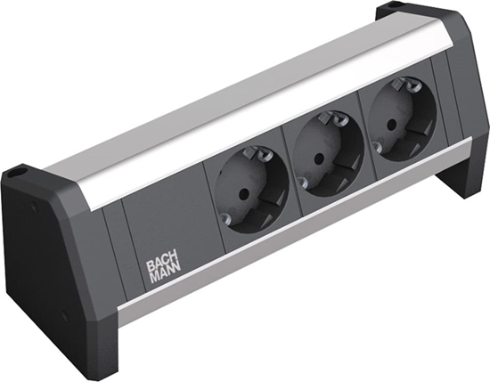 Picture of Bachmann Desk socket strip 3x earthing contact