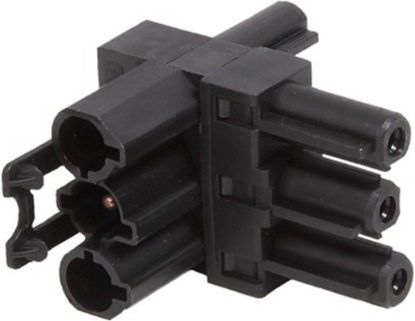 Attēls no Bachmann distribution block WIELAND GST18 1xIn/2xOut, with mounting option, 5 m, black