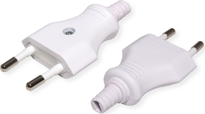 Picture of Bachmann Euro flat plug 2.5A/250VAC, mounting, white