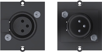 Attēls no Bachmann frame XLR 3-pin socket, Screw terminal 3-pin cover cap