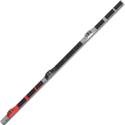 Attēls no Bachmann IT PDU ALU 1U 24x C13 6x C19 2LS CEE 3x32A red