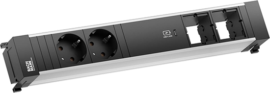 Picture of Bachmann POWER FRAME 2xCEE7/3, 1xUSB C Charger 2xCM 0.2m GST18